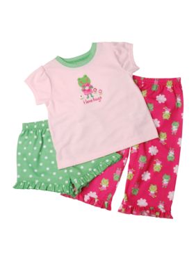 Carter's&reg; 3 Piece Frog Theme Pajama Set - Infant