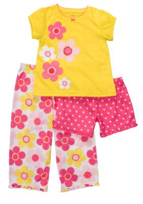 Carter's 3-Piece Floral Print PJ Set