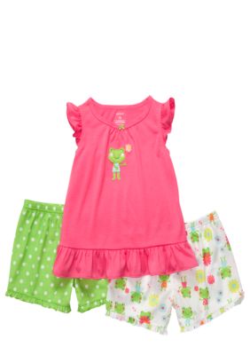 Carter's 3-Piece Frog Pajama Set