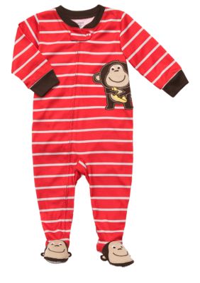 Carter's Monkey Applique Footed Pajama Toddler Boys