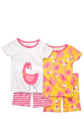 Carter's 4-Piece Flamingo Pajama Set Toddler Girls
