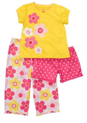 Carter's 3-Piece Floral PJ Set Toddler Girls