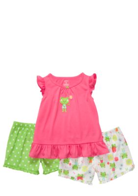 Carter's Frog 3-Piece Pajama Set Toddler Girl