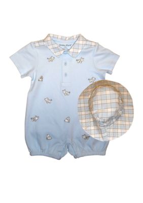Nursery Rhyme&reg; Schiffli Embroidered Romper - Newborn