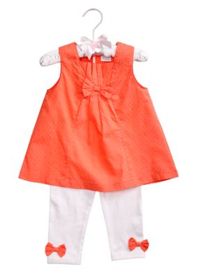 Nursery Rhyme 2-Piece Swiss Dot Tunic & Legging Set