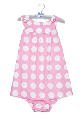 Nursery Rhyme Pink Dot Dress Set