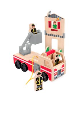 Melissa & Doug Whittle World Fire Rescue Play Set