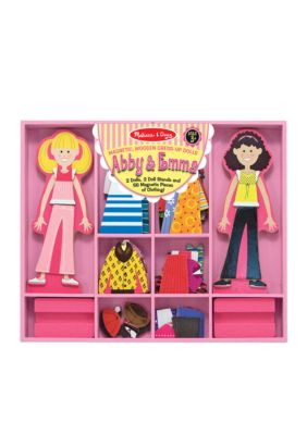 Melissa & Doug Abby & Emma Deluxe Magnetic Dress-Up - Online Only