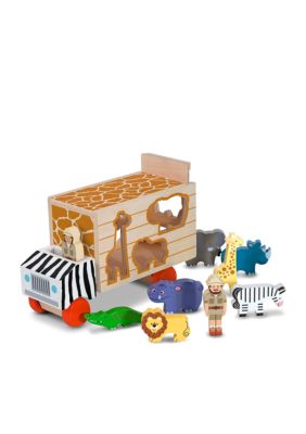 Melissa & Doug Animal Rescue Shape-Sorting Truck