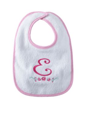 Nursery Rhyme Girl Initial E Bib