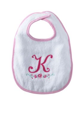 Nursery Rhyme Girl Initial K Bib