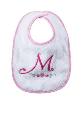 Nursery Rhyme Girl Initial M Bib