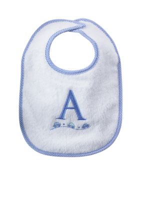 Nursery Rhyme Boy Initial A Bib