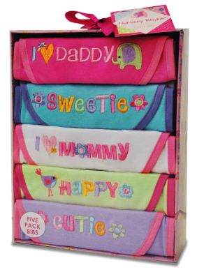 Nursery Rhyme 5Pk Bib Gift Set