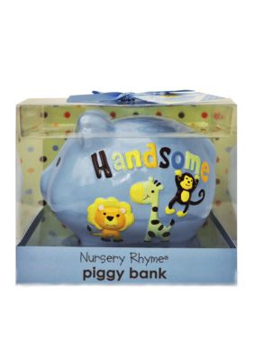 Nursery Rhyme Handsome Ceramic Piggy Bank