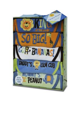 Nursery Rhyme 5Pk Bib Set