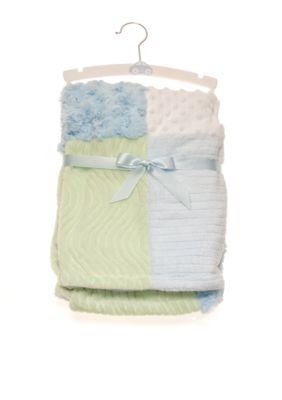 Nursery Rhyme Blue Patchwork Blanket