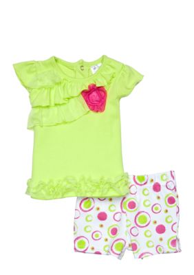 Nursery Rhyme 2-Piece Ruffle Short Set