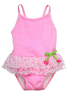 Sweet Potatoes Cherry Ruffle 1-Piece Swimsuit Toddler Girls