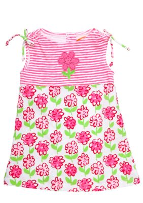 Sweet Potatoes Tie Shoulders Pink Posie Coverup Toddler Girls