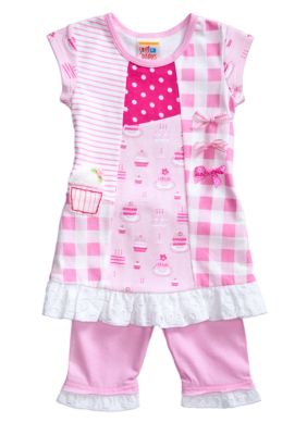 Sweet Potatoes Patchwork Cupcake Set Toddler Girls