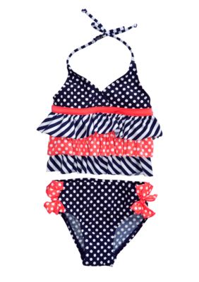 Flapdoodles Nautical Fun Two-piece Swimsuit Toddler Girls