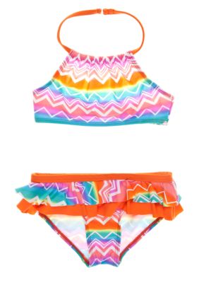 Beach Native Beach Chevron 2-piece Swim Suit Toddler Girls