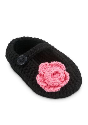 Nursery Rhyme Crochet Flower Mary Jane