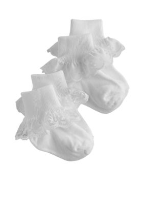 Nursery Rhyme 2 pack of Eyelet Socks