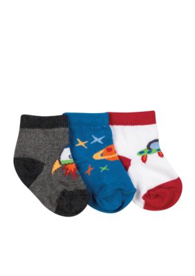 Nursery Rhyme 3 Pk Outer Space Booties