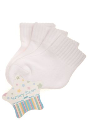 Nursery Rhyme 2-Pack Seamless Quarter Cushion Socks