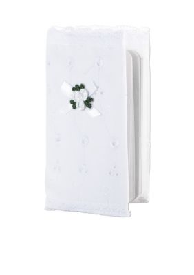 Elegant Baby Eyelet Covered Bible