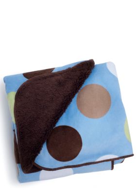 Carter's Large Dot Velour Sherpa Blanket