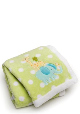 Carter's Embroidered Boa Safari Blanket