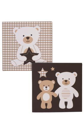 Carter's&reg; Baby Bear 2-Piece Wall Canvas