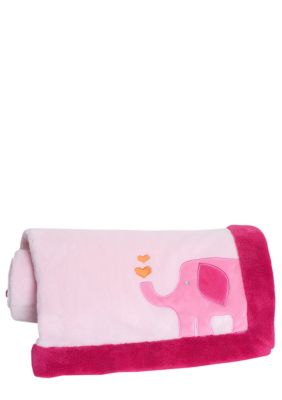 Carter's Safari Brights Embroidered Boa Blanket