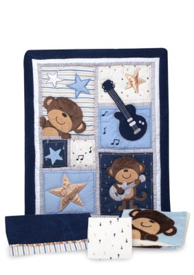 Carter's Monkey Rockstar 4-Piece Crib Set