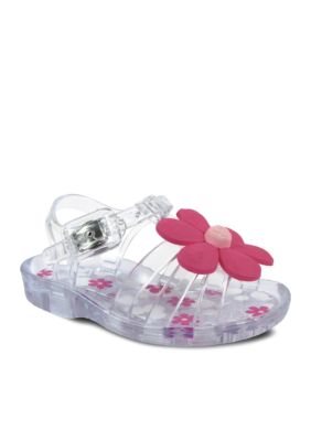 Nursery Rhyme Clear Flower Sandal