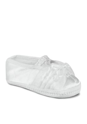 Nursery Rhyme White Satin Bootie  Infants