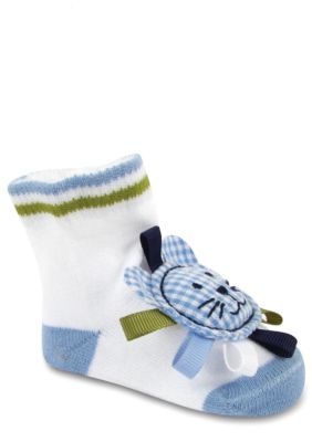 Nursery Rhyme 2-Pair 3-D Lion Sock Set