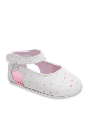 Nursery Rhyme Newborn Girl Dot Mary Janes