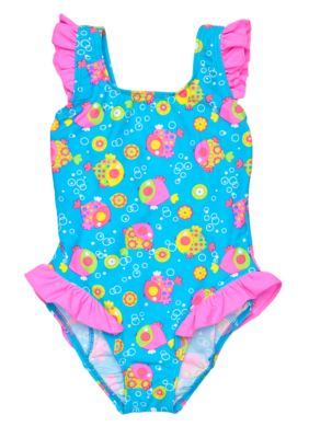 J Khaki Bubble Fish One Piece Girls