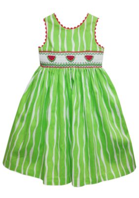 Marmellata Watermelon Smock Sundress Toddler Girls