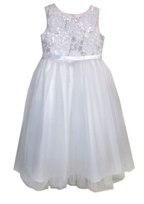 Pippa & Julie Sequin Bodice Flower Girl Dress Toddler Girls - Online Only