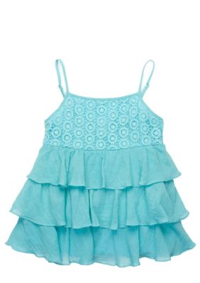 Lucky Brand Crochet Tiered Tank Toddler Girls