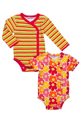 Marimekko 2-Pack Floral Stripe Bodysuit
