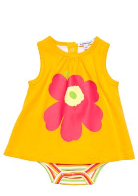 Marimekko Orange Flower Sunsuit