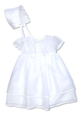 The Children's Hour Satin Trim Christening Gown