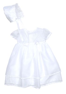 The Children's Hour Satin Trim Christening Gown