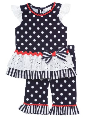 Rare Editions Polka Dot Legging Set